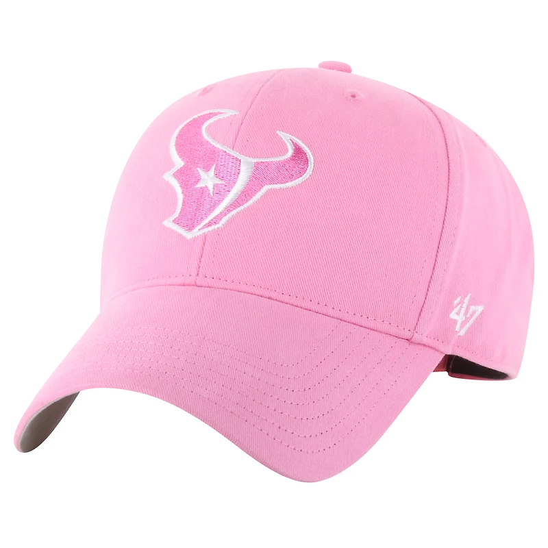 Girls Youth '47 Pink Houston Texans Rose MVP Adjustable Hat