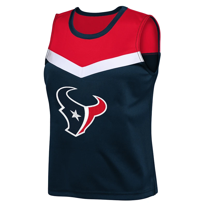 Ensemble de pom-pom girl deux pièces bleu marine Houston Texans Spirit pour jeunes filles