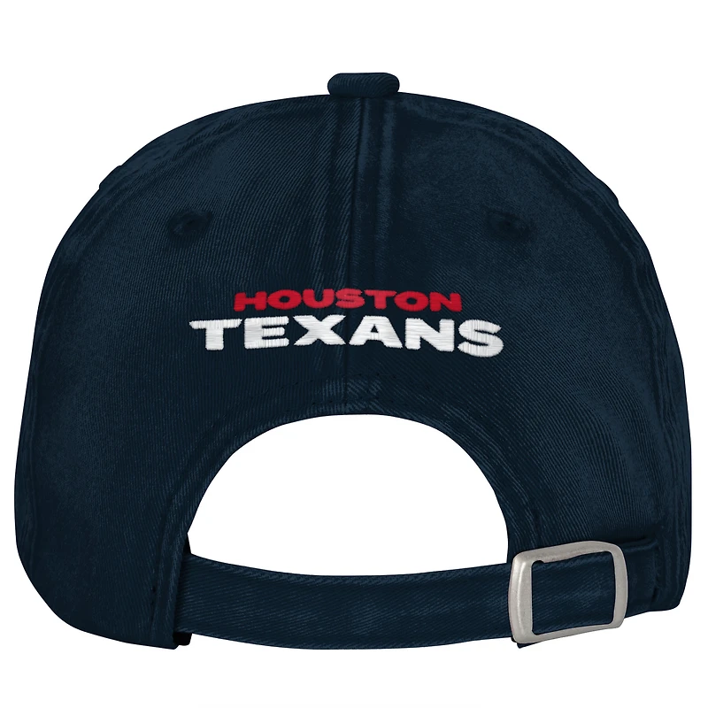 Casquette ajustable Outerstuff Navy Houston Texans Gridiron pour filles