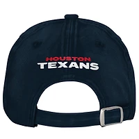 Casquette ajustable Outerstuff Navy Houston Texans Gridiron pour filles