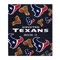 Couverture polaire avec logo de la ville natale des Houston Texans 60'' x 70''