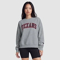 Houston Texans Champion Women's Contrast Lined Sweatshirt - Heather Gray