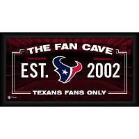 Collage encadré 10" x 20" des Houston Texans, idéal pour décorer une salle de fans