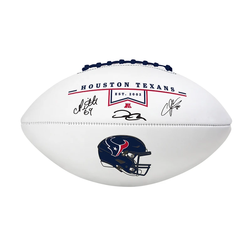Ballon de football signature des légendes des Texans de Houston