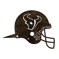 Pointe de casque d'art de jardin en métal Houston Texans