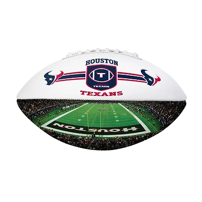 Ballon de football junior avec logo Pinwheel des Houston Texans