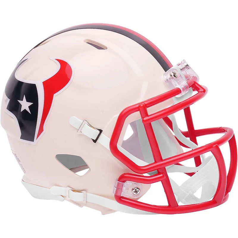 Casque miniature de vitesse de la collection rétro Riddell des Houston Texans