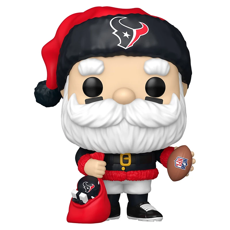 Figurine en vinyle exclusive Fanatics 2024 du Père Noël des Houston Texans Funko Pop!