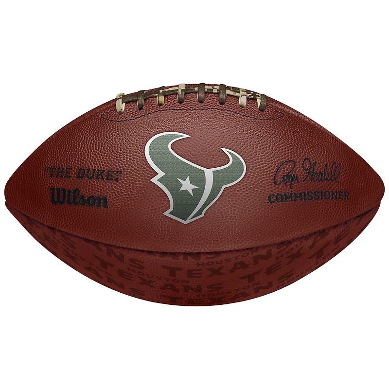 Houston Texans Unsigned Wilson Showcase Duke Pro Football
