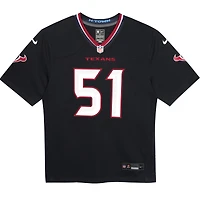Maillot de jeu Nike Will Anderson Jr. bleu marine des Houston Texans pour bébé