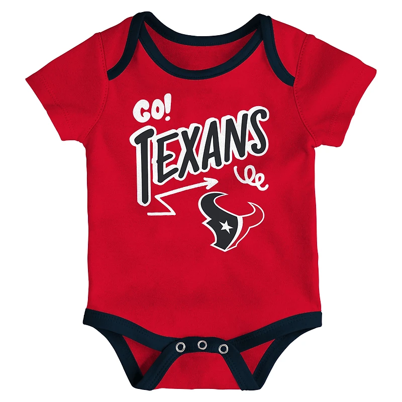 Ensemble de 3 pièces pour bébé Outerstuff Houston Texans All Day Play