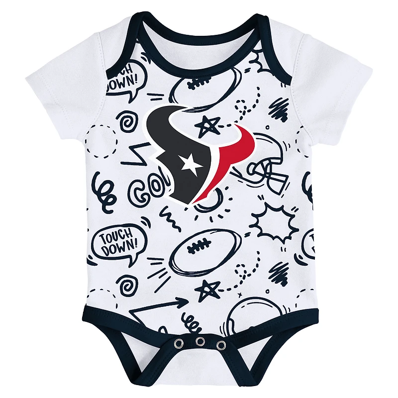 Ensemble de 3 pièces pour bébé Outerstuff Houston Texans All Day Play
