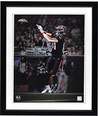 Jayden Higgins Houston Texans Autographed 16" x 20" Touchdown Catch Spotlight Photograph