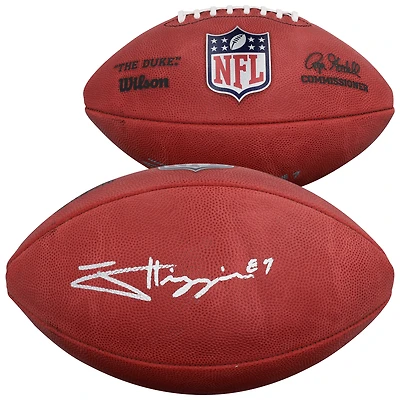 Jayden Higgins Houston Texans Autographed Duke Full Color Football