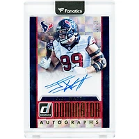 J.J. Watt Houston Texans Autographed 2015 Panini Donruss Dominator #DA-JJ #12/25 Card