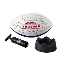Ballon de football américain autographié des Houston Texans (édition 2025) - Logo Brands