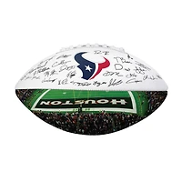 Ballon de football américain autographié des Houston Texans (édition 2025) - Logo Brands