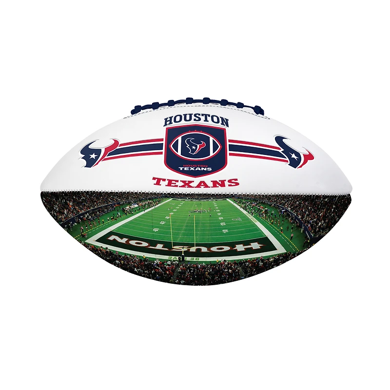Ballon de football commémoratif autographié en relief des Houston Texans