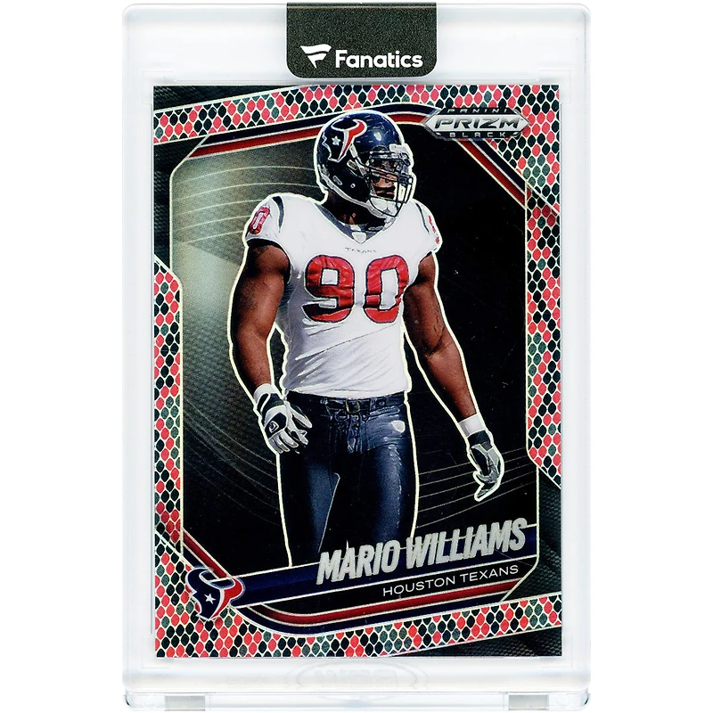 Carte Mario Williams Houston Texans 2025 Panini Prizm Black Snakeskin Case Hit #68