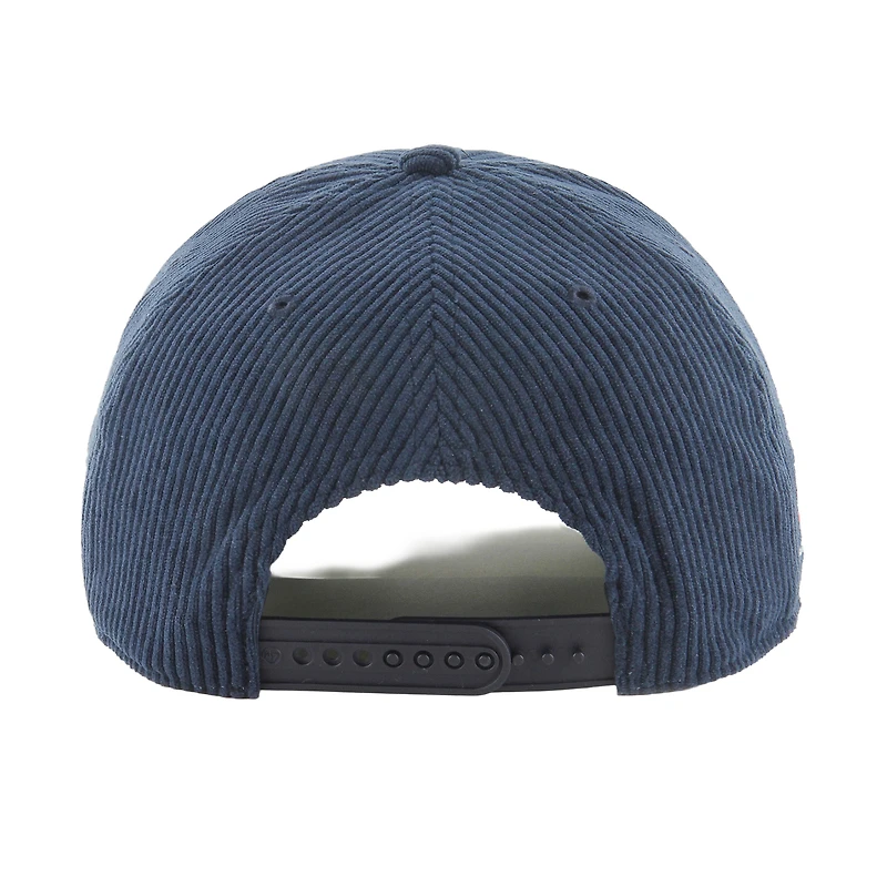 Casquette ajustable en velours côtelé décontracté pour homme '47 Navy Houston Texans Double Header
