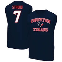 Débardeur musclé C.J. Stroud bleu marine pour hommes Fanatics des Texans de Houston, grande taille