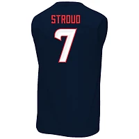 Débardeur musclé C.J. Stroud bleu marine pour hommes Fanatics des Texans de Houston, grande taille