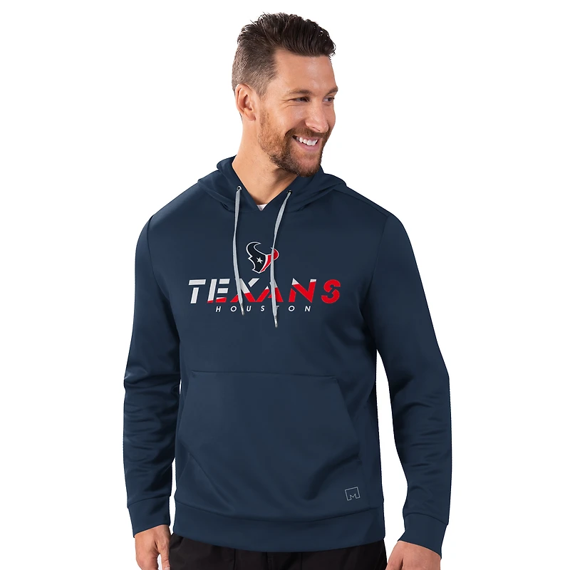 Men's MSX by Michael Strahan Navy Houston Texans Performance Pullover Hoodie