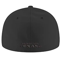 Casquette ajustée à profil bas 59Fifty II Houston Texans noire New Era pour homme