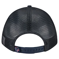 Casquette ajustable New Era bleu marine Houston Texans Active Minimalist M-Crown A-Frame 9FORTY pour homme