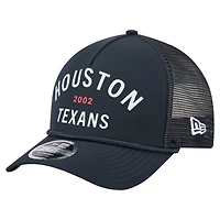 Men's New Era  Navy Houston Texans Active Minimalist M-Crown A-Frame 9FORTY Adjustable Hat