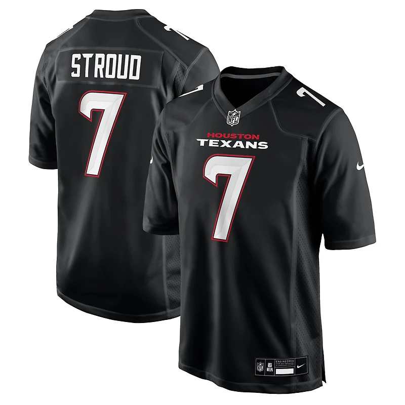Maillot Nike C.J. Stroud Carbon Black pour homme des Houston Texans Fashion