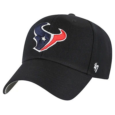 Casquette ajustable MVP ton sur ton noire Houston Texans '47 pour homme