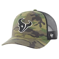Casquette ajustable de camionneur à motif camouflage '47 des Houston Texans pour hommes