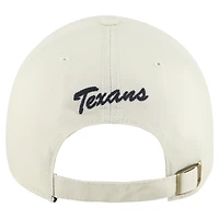 Men's '47 Cream Houston Texans  Clubhouse Faber Clean Up Adjustable Hat