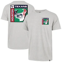 Men's '47  Gray Houston Texans Chrome Plate Franklin T-Shirt