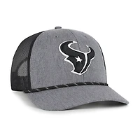 Casquette ajustable en corde de carbone des Houston Texans '47 pour homme, couleur charbon chiné