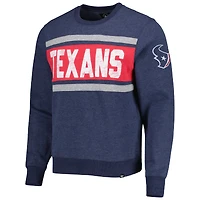 Chandail à enfiler Houston Texans Bypass Tribeca '47 pour homme, bleu marine chiné