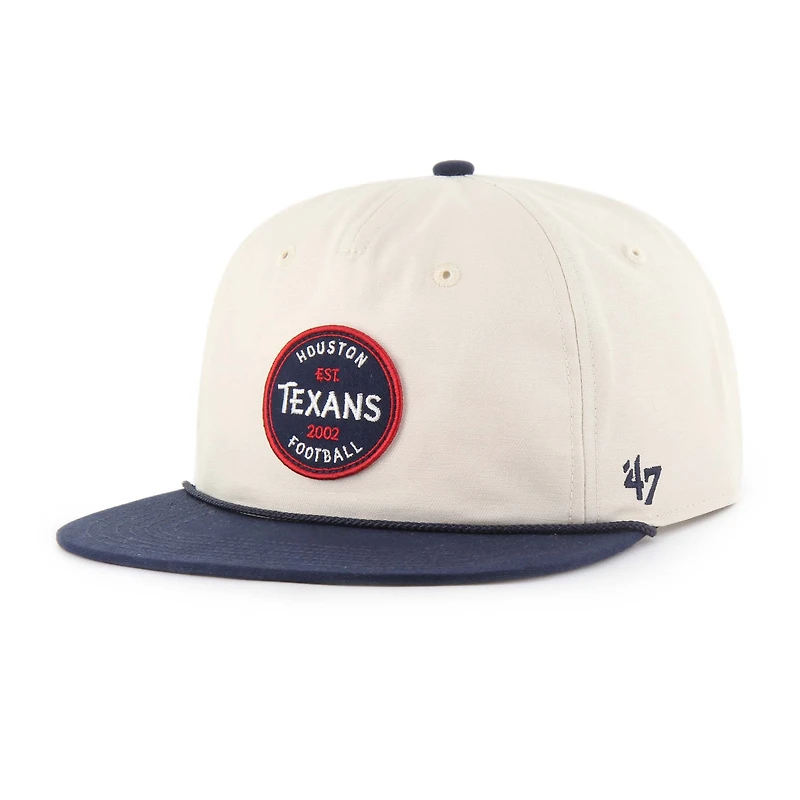 Casquette ajustable Payson Captain '47 Natural des Houston Texans pour homme