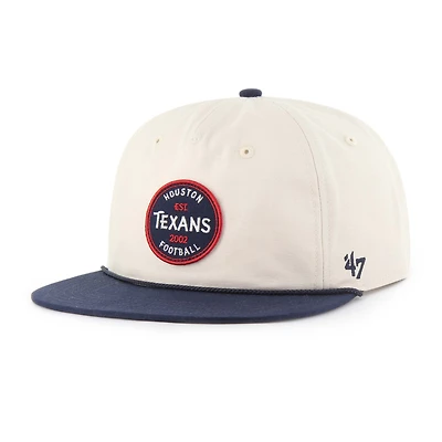 Casquette ajustable Payson Captain '47 Natural des Houston Texans pour homme