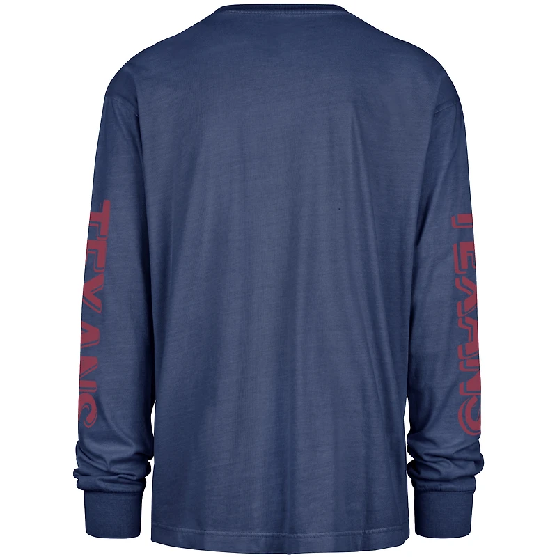 T-shirt à manches longues bleu marine '47 Houston Texans Cairn Ravine Foundation pour homme