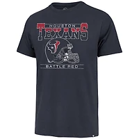 Men's '47 Navy Houston Texans Gridiron Classics Time Lock Franklin T-Shirt