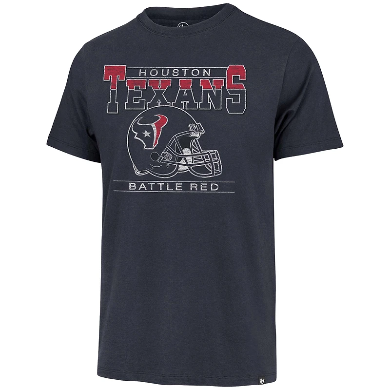 T-shirt '47 bleu marine Houston Texans Time Lock Franklin pour hommes