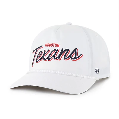 Casquette ajustable blanche '47 Houston Texans Brrr Fairway Hitch pour homme