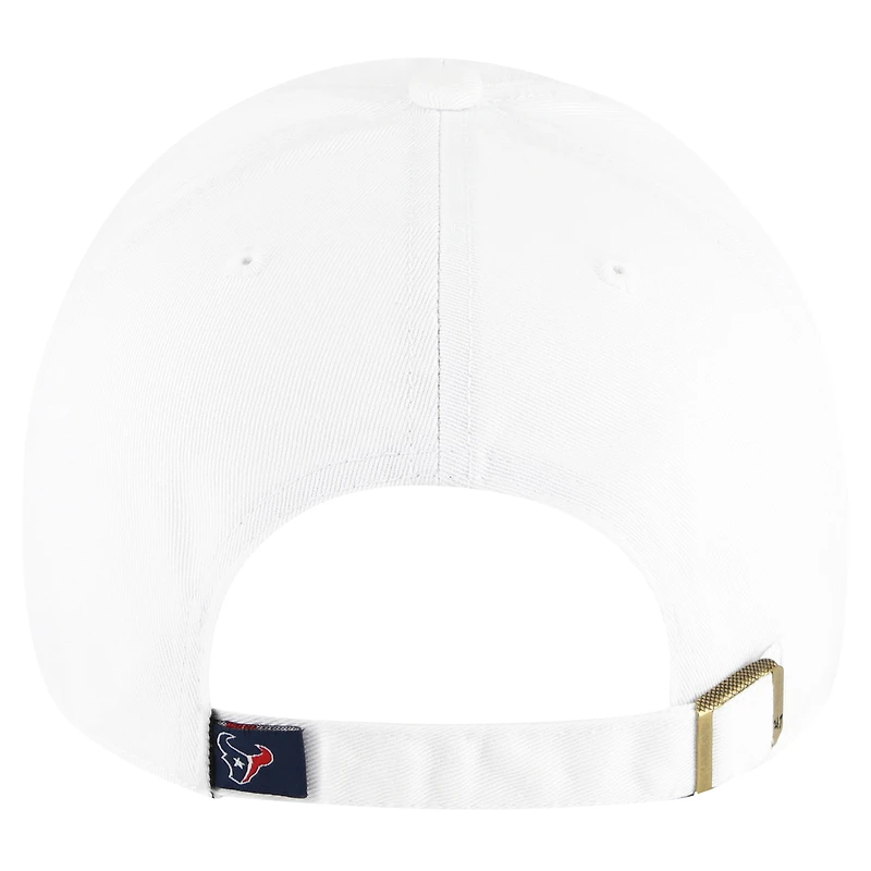 Casquette réglable Clean Up '47 blanche des Houston Texans pour hommes
