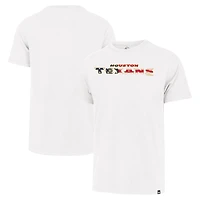 T-shirt Franklin '47 blanc avec drapeau des Houston Texans pour hommes