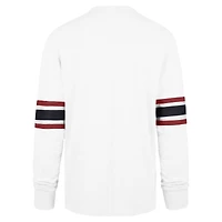 Men's '47 White Houston Texans Gridiron Premier Brex Long Sleeve T-Shirt