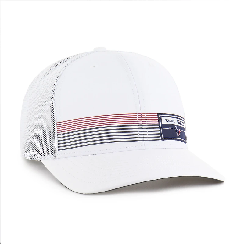 Casquette ajustable blanche « 47 » des Houston Texans Rangefinder Trucker pour homme
