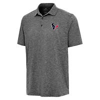 Men's Antigua Heather Black Houston Texans Par 3 Polo