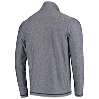 Veste à enfiler demi-zippée Tempo bleu marine chiné Antigua pour homme des Houston Texans