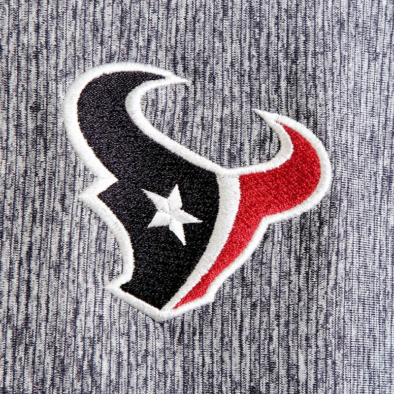 Veste à enfiler demi-zippée Tempo bleu marine chiné Antigua pour homme des Houston Texans